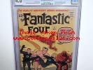 Fantastic Four # 4 CGC 4.0 1 st Print, Key Origin Issue .Unrestored