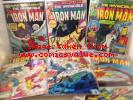 Lot of 6 Iron Man Comics 86,121,124,125,137,158 uncertified Marvel 1979
