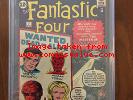 Marvel's Fantastic Four #7 CGC 5.5 OW/W  First app Kurrgo Flying Saucer Cover