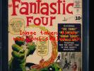 Fantastic Four # 1 - origin & 1st appearance CGC 4.0 OW/WHITE Pgs.
