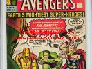 Avengers #1 4.0 Marvel 1963 Thor Iron Man Hulk UK Edition E12 122 cm
