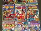 The Invincible Iron Man #22,43,45,58,63,70,75,99,114,171  Lot Marvel   L K  