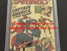AVENGERS 4 CGC 6.0 1ST SILVER AGE CAPTAIN AMERICA 1964 KIRBY STAN LEE