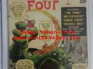 Fantastic Four #1 CGC 4.0 KEY signed by JACK KIRBY 1st Marvel super team origin
