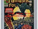 Fantastic Four #52 CGC 6.0 VINTAGE Marvel Comic KEY 1st Black Panther HOT MOVIE