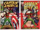 1969 CAPTAIN AMERICA 109 - 121 VF/NM : 117 & 118 1st & 2nd APPEARANCE of FALCON