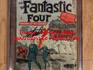 FANTASTIC FOUR #13 CGC 4.0 STAN LEE SS 1ST APP WATCHER RED GHOST 1 SIGNED