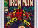 Iron Man #1 CGC 6.5 1968 Origin Avengers Thor Hulk Key Silver Age H12 122 cm