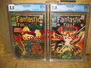 Fantastic Four lot #52 & #53 CGC 3.5 7.0 first app Black Panther Marvel 7/8 1966