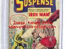 Tales of Suspense #40 CGC 6.0 1963 2nd Iron Man after #39 White Pages H4 122 cm
