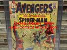 Marvel Comics 12/64 AVENGERS #11 CGC Graded 6.5 Early Spider-Man Stan Lee