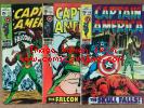 CAPTAIN AMERICA 117 ,118,119  SEE PICS KEY ISSUE
