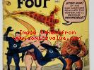 Fantastic Four #4 Marvel 1962. First Sub-Mariner Silver Age App. Pin-up Missing