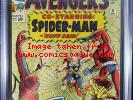 AVENGERS 11 CGC 6.5 Fine +  Co-Starring Spider-Man   Cheap