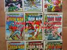 Iron Man comic book 1978 lot set 115 116 117 118 119 120 121 122 123  comicbook