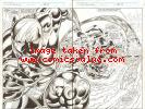 FANTASTIC FOUR UNLIMITED #1 SPLASH PAGES 18 & 19 COMIC ORIGINAL ART HERB TRIMPE