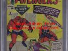 Avengers #2 Marvel 1963 CGC 5.0 (VERY GOOD/ FINE)