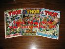 Marvel - THE MIGHTY THOR 196,198,199 Lot 1971  VG