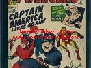 Avengers 4   CGC 3.5  1st Captain America