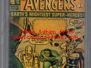 Avengers #1 CGC 3.0 GD/VG Universal CGC #1059610001