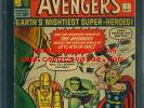 Avengers 1 CGC 5.0 White Pages silver age key Marvel comic 1st Avengers L K