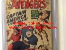 THE AVENGERS #4  First Silver Age Captain America  CGC Grade 3.5