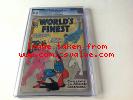 WORLDS FINEST 120 CGC 8.0 WHITE PAGES BATMAN SUPERMAN DC 1961 FREE SHIPPING