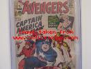 Avengers #4 Marvel Comics 3/64 CGC 5.5 1st Silver Age App. Captain America
