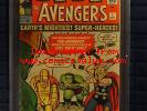MARVEL Silver 1963 AVENGERS  # 1 comic PGX like CGC 5.0 Stan Lee Jack Kirby art