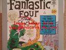 *SIGNED JACK KIRBY* fantastic four #1 marvel milestone edition-certified