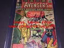 AVENGERS #1 (1963) UNRESTORED S.S. CGC GD/VG 3.0 OW PAGES STAN LEE SIGNED