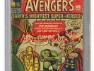 Avengers #1 CGC 3.0 (Sep 1963 Marvel) Key 1st App & Origin Thor Iron Man Hulk