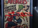 RARE 1964 SILVER AGE AVENGERS #4 CGC 6.0 SS SIGNED STAN LEE CAPTAIN AMERICA KEY