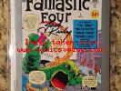 *SIGNED JACK KIRBY* fantastic four #1 marvel milestone edition-certified VF+/NM