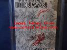 Superior Iron Man # 1 Ross 1:300 sketch variant CBCS 9.8 X5 SIGS (STAN LEE)