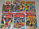 Captain Marvel 29 30 31 32 Strange Tales 178 181 Warlock Thanos Avengers Lot