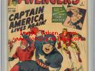 1964 Avengers 4 CGC 6.0 1st Silver Age Captain America
