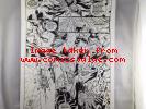 Herb Trimpe Original Art 2 Consecutive Action Pages:Fantastic Four Unlimited #2