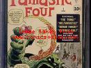 1961 Fantastic Four #1 B CGC 5.0 The Fantastic Four and Mole Man 1st App