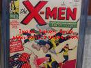 X-Men #1 CGC 8.0 & Avengers #1 7.5 1963 Wolverine WHITE PAGES cm