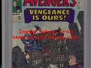Avengers #20 CGC 9.2 NM- Unrestored Marvel 2nd Swordsman Mandarin WHITE Pages