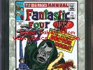 Marvel Milestone Doctor Doom,Red Skull CGC 9.2 NM SIGNED STAN LEE Fantastic Four