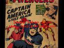 Avengers #4 CGC 3.5. 1st S.A. App Captain America. Thor, Iron Man, Giant-Man.