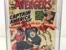 Avengers 4    CGC 6.0   1st Silver Age Captain America   Marvel Comics 