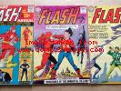 THE FLASH # 137, 138 & ANNUAL # 1 (3 ISSUES) DC 1963 - KEY 1ST JSA X-OVER ETC