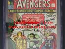 Avengers #1 - CGC 5.0 VG/FN -Marvel 1963- 1st App & ORIGIN (Iron Man Hulk Thor)