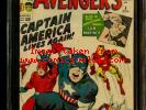 Avengers #4 CGC 3.5 1st Silver Age Captain America Sub-Mariner KIRBY LEE MARVEL