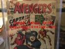 Avengers 4 CGC 3.5 OW/W Pages First Silver Age Captain America
