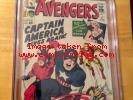 Avengers 4 CGC 9.0 (A-3), 1st Captain America (Silver Age)