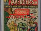 1963 Avengers 1 CGC 3.0